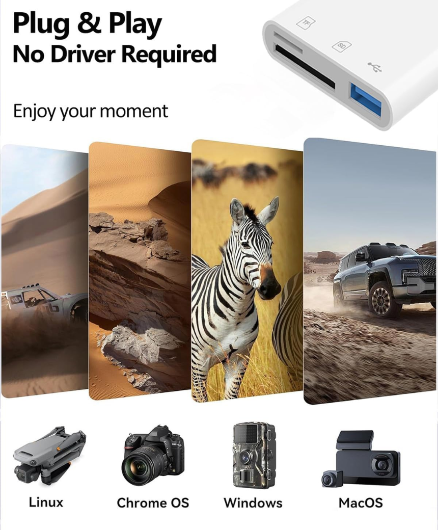 SD Card Reader for iPhone iPad