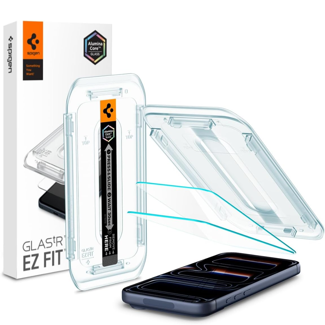 Spigen Glas.tR EZ Fit Screen Protector for iPhone 17 / 17 Pro