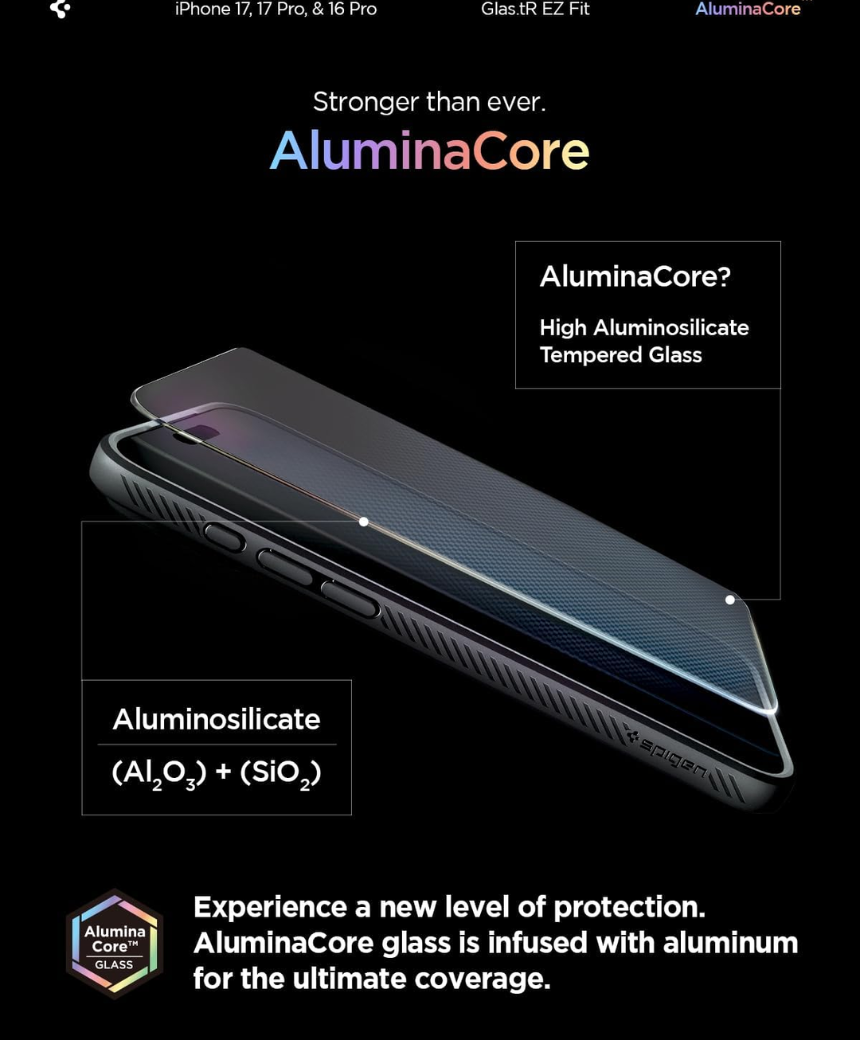 Spigen Glas.tR EZ Fit Screen Protector for iPhone 17 / 17 Pro