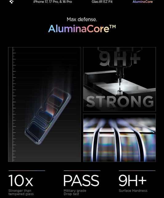 Spigen Glas.tR EZ Fit Screen Protector for iPhone 17 / 17 Pro