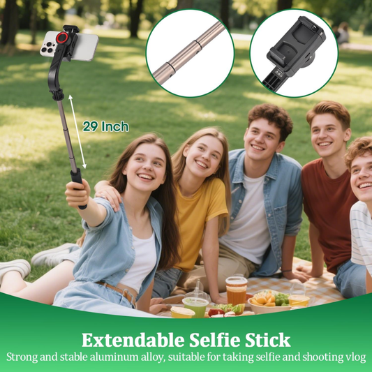 Gimbal Stabilizer for Smartphones Handheld 3-Axis Phone Stabilizer with Anti-Shake Technology for Vlogging, Video Recording and Live Streaming