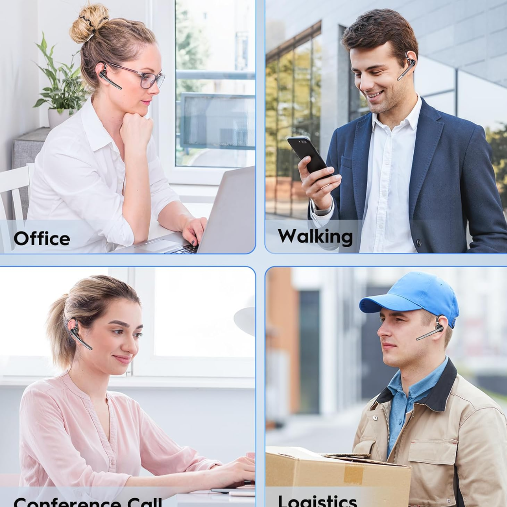 Bluetooth Headsets Dual Mic V5.1 Bluetooth Earpiece