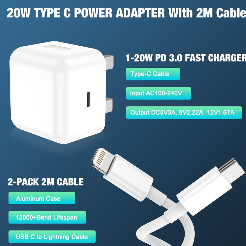 iPhone Fast Charge 2Pack