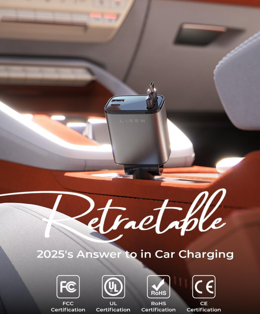 Retractable Car Charger Adapter