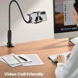 Gooseneck Bed Phone Holder, Flexible Adjustable Clamp Mount for Hands-Free Viewing in Bed, Desk & Sofa
