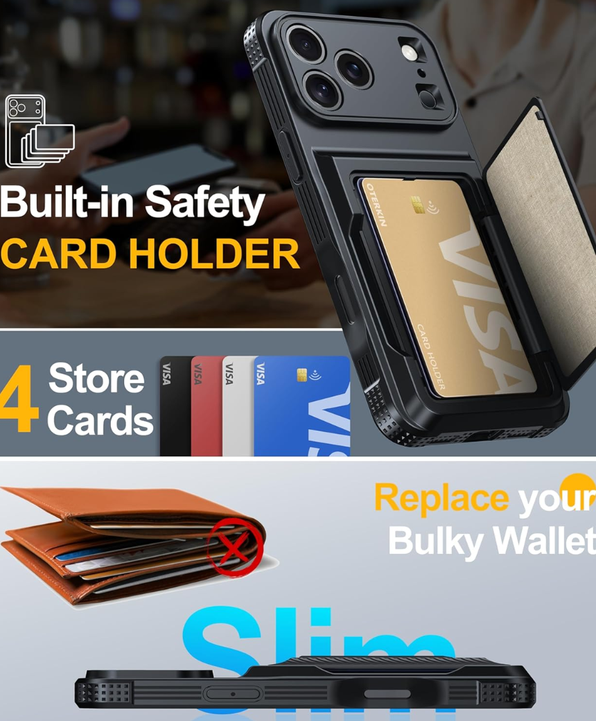 for iPhone 17 Pro Case Wallet