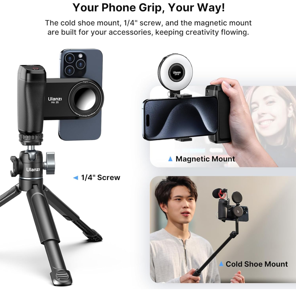 Selfie Phone Tripod Mount 2-in-1