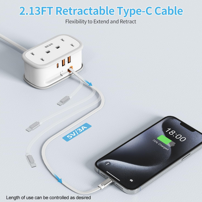 UK to European Plug Adapter, Travel Power Converter with Compact Design for EU Countries