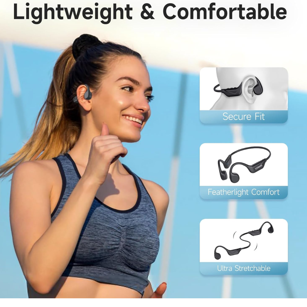 Bone Conduction Headphones Bluetooth 5.4