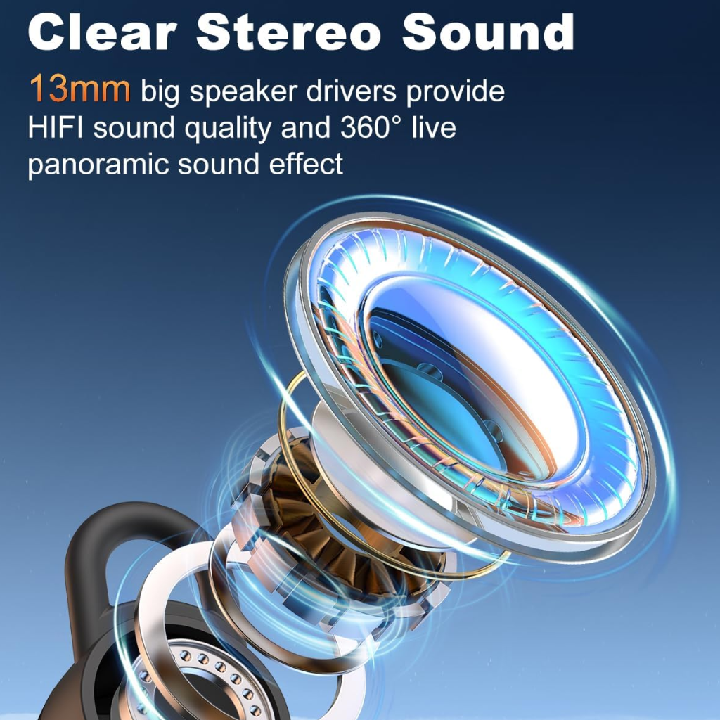 Dual ENC Mic Bluetooth Earpiece