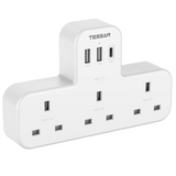 3 Way UK Multi Outlets Extender