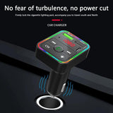 Handsfree Call Car Charger,Wireless Bluetooth FM Transmitter Radio Receiver,Mp3 Audio Music Adapter,Dual USB Port Charger Compatible for All Smartphones (New Black)