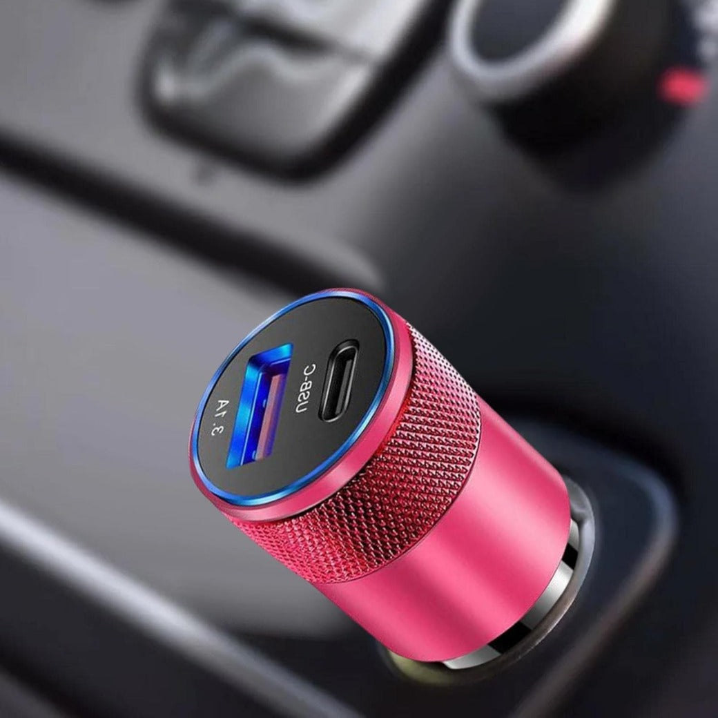 Car Phone Charger | Metal Car Phone Adapter Charger Plug In,Effective Car Charging Supplies for 3.1A USB+PD Computer Tablet Laptop Charging for Trucks, RVs, and