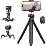 Lamicall Mobile Phone Tripod, Flexible Camera Tripod - Mini Cellphone Tripod Stand Holder, 360° Rotating Travel Smartphone Tripods Mount for Live Streaming, Cellphone, Camera