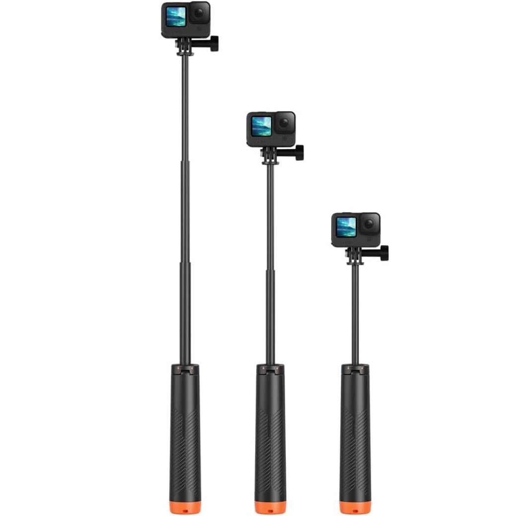 Camera 4-in-1 Floating Tripod Selfie Stick – Waterproof Telescopic Handle with Lanyard & Action Camera Mount – Compatible with GoPro, DJI Osmo, Insta360 & More