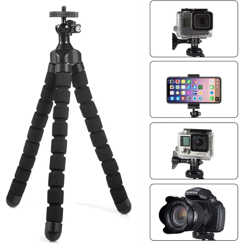 Mini Tabletop & Travel Tripods for Smartphone Phone Camera with Phone Mount 55mm-85mm Lightweight Cellphone Stand