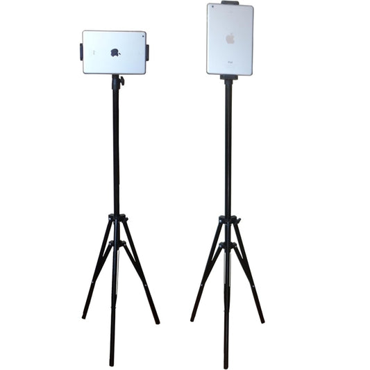 Phone Tablet Tripod by A2Z2U Group. Tripod Stand for Apple/Samsung/Huawei. Best for Phone or Tablet. Sturdy and Durable Stand Made from Metal and Plastic Backed Legs
