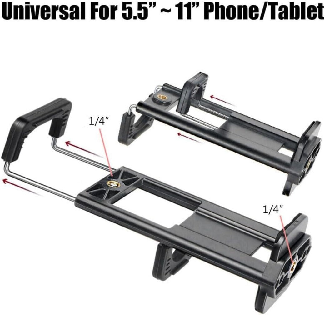 Phone Tablet Tripod by A2Z2U Group. Tripod Stand for Apple/Samsung/Huawei. Best for Phone or Tablet. Sturdy and Durable Stand Made from Metal and Plastic Backed Legs