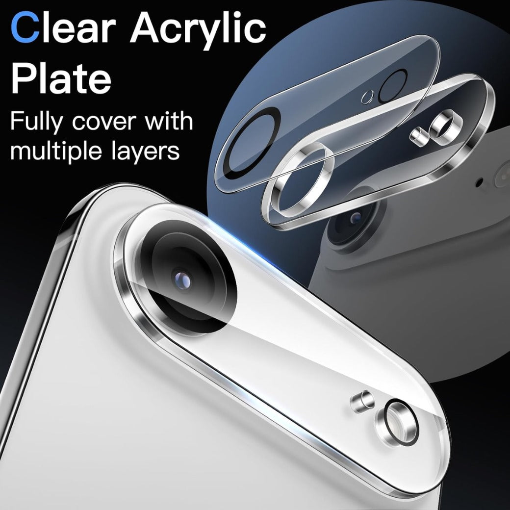 Camera Lens Protector for iPhone 17 Air, 9H Tempered Glass, Anti-Scratch, Case Friendly, Does Not Affect Night Shots, HD Clear, 6.5-Inch Display, 3-Pack (Clear)