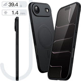 Magnetic Case for iPhone 17 Air Compatible with MagSafe, Camera Lens Full Protection, Soft TPU Protective Phone Cover with Matte Finish, Shockproof, 6.5-Inch Display (Black)