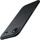 Magnetic Case for iPhone 17 Air Compatible with MagSafe, Camera Lens Full Protection, Soft TPU Protective Phone Cover with Matte Finish, Shockproof, 6.5-Inch Display (Black)