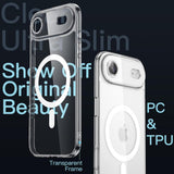 Magnetic Slim Case for iPhone 17 Air Compatible with MagSafe, Camera Lens Full Protection, Ultra-Thin Lightweight Clear Minimalist Protective Phone Cover, 6.5-Inch Display (Clear)