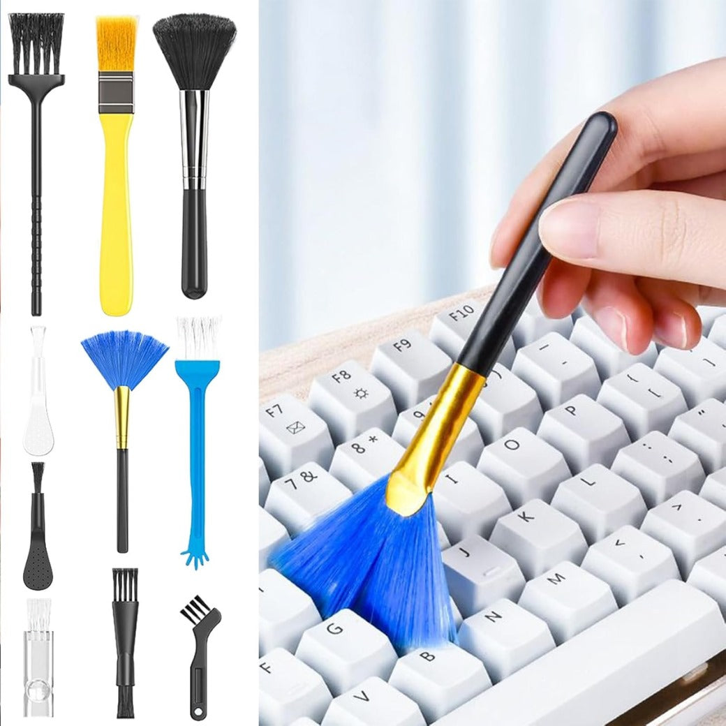 Laptop Keyboard Cleaner,10 Piece Keyboard Cleaning Tools - Handheld Remover Duster for Tablet Home Console Travel Desktop Work Mousepad