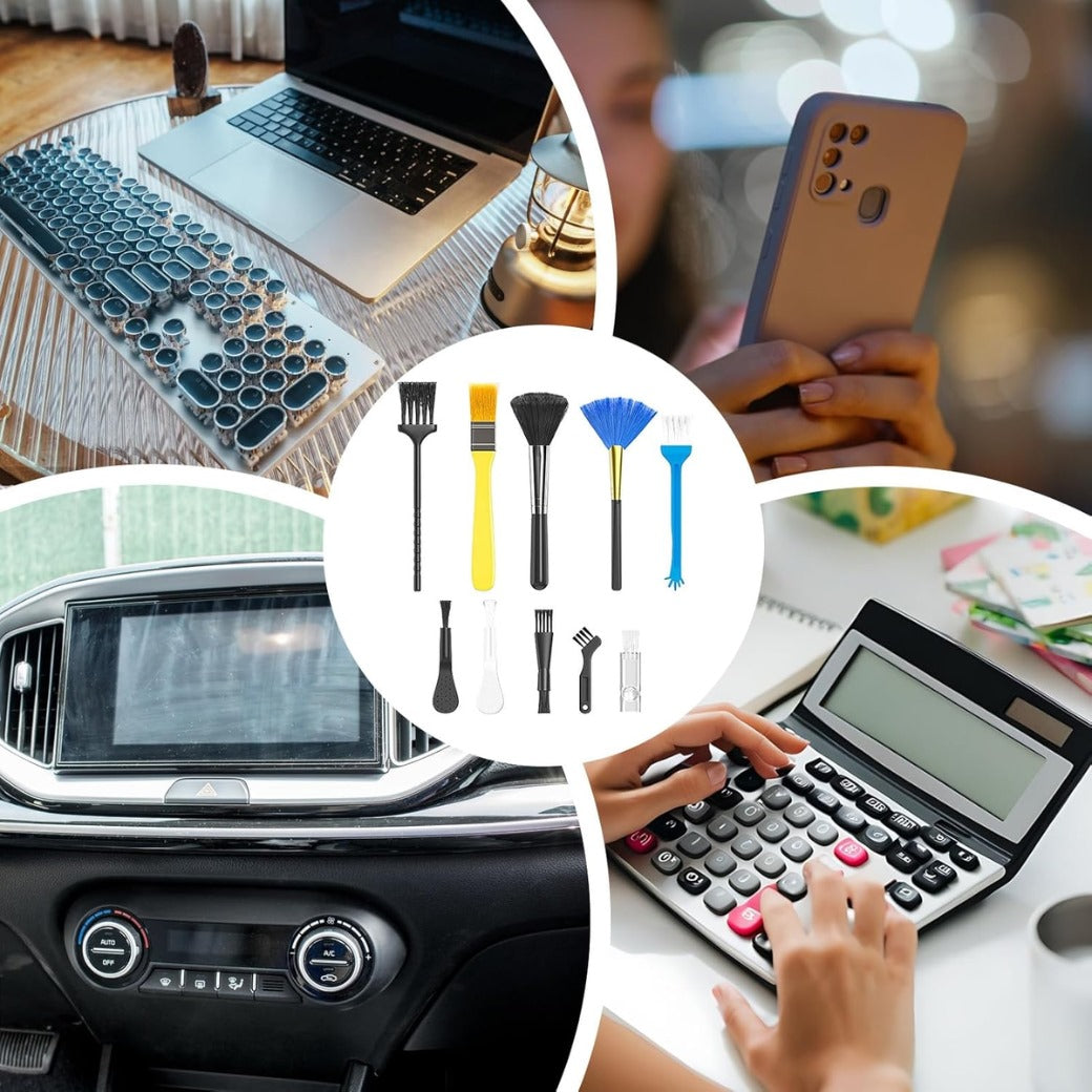 Laptop Keyboard Cleaner,10 Piece Keyboard Cleaning Tools - Handheld Remover Duster for Tablet Home Console Travel Desktop Work Mousepad