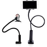 Gooseneck Phone Holder for Bed – 360° Adjustable Flexible Long Arm Stand with Sturdy Clip for Desk Secret Santa Present – Compatible with iPhone, Samsung & More