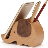 Birthday Gifts for Women: Wooden Pen Phone Stand Elephant Phone Holder Animal Phone Stand - Wood Ladies Christmas Gifts for Female Friend Sister Wife Daughter Mum