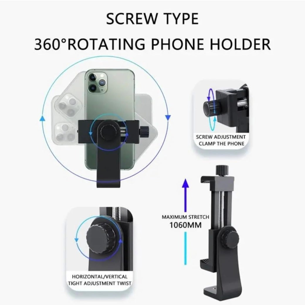 Chest Mount Harness and Backpack Shoulder Strap Mount with Phone Clip for Action Camera and Phone Filming Accessories