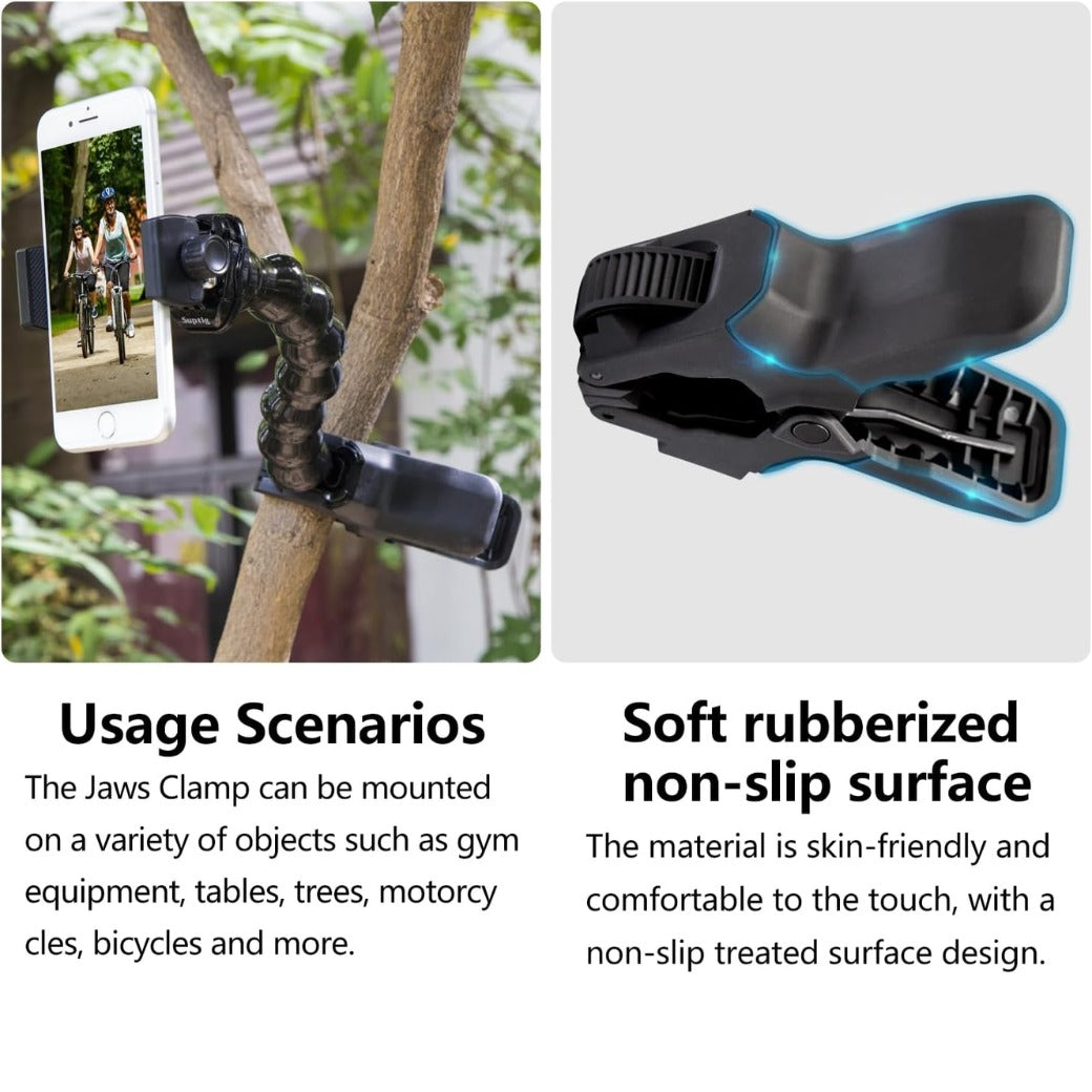 Phone Holder Desk Gooseneck Mount, Cell Phone Clamp Clip for Pole, Mobile Phone Mount Stand, Compatible for iPhone 16 Plus Phone 15 Pro Xs Max XR X 8 7 6 6s Plus and Other 4-7'' Device