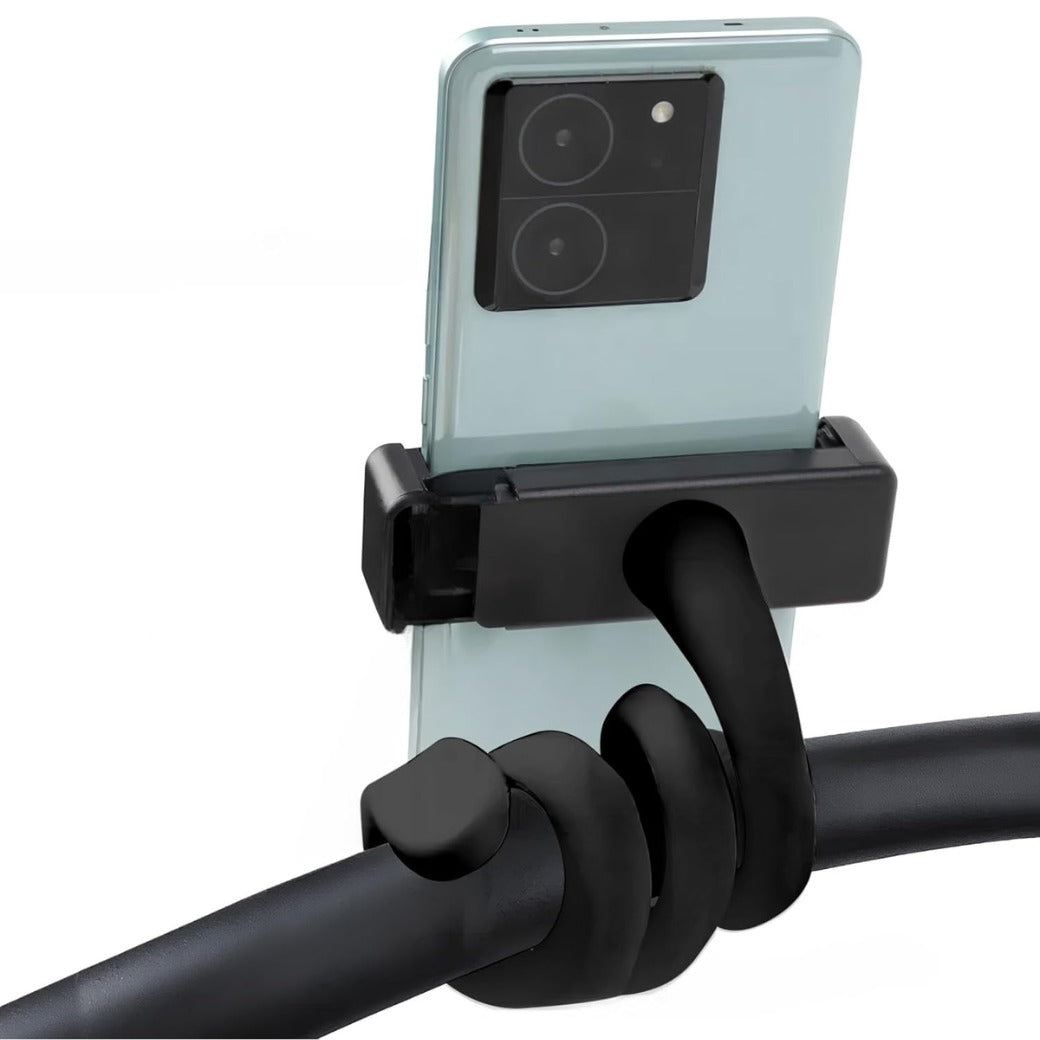 Phone Holder Gooseneck, Universal Lazy Phone Stand Clip 360° Rotating Adjustable Hands-Free for Bed Desk and Kitchen, Phone Stand Clamp Fit for All Smartphones（Black