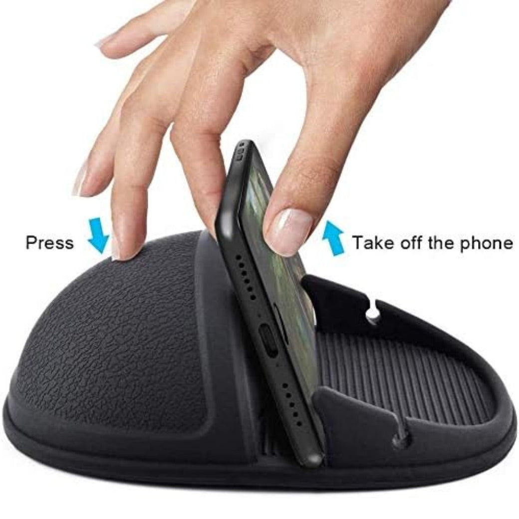 Car Phone Holder Dashboard, Car Phone Mount Cradle Anti-Slip Silicone Dashboard Phone Holder for Cars Sat Nav Holder Pad Mat Compatible with iPhone Samsung Galaxy and GPS Devices