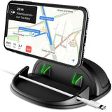 Car Phone Holder Dashboard, Car Phone Mount Cradle Anti-Slip Silicone Dashboard Phone Holder for Cars Sat Nav Holder Pad Mat Compatible with iPhone Samsung Galaxy and GPS Devices