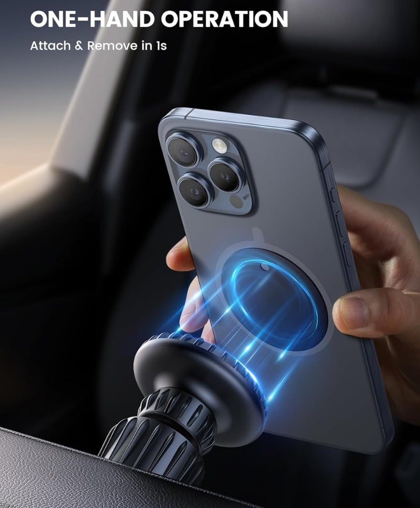 Magnetic Car Phone Holder Vent 2025 Upgrade 6X N52 Strong Magnets, Universal Mobile Phone Mount Hook, 360 Rotating Air Vent Cradle for iPhone, Samsung, Huawei, All Smartphones & Tablets