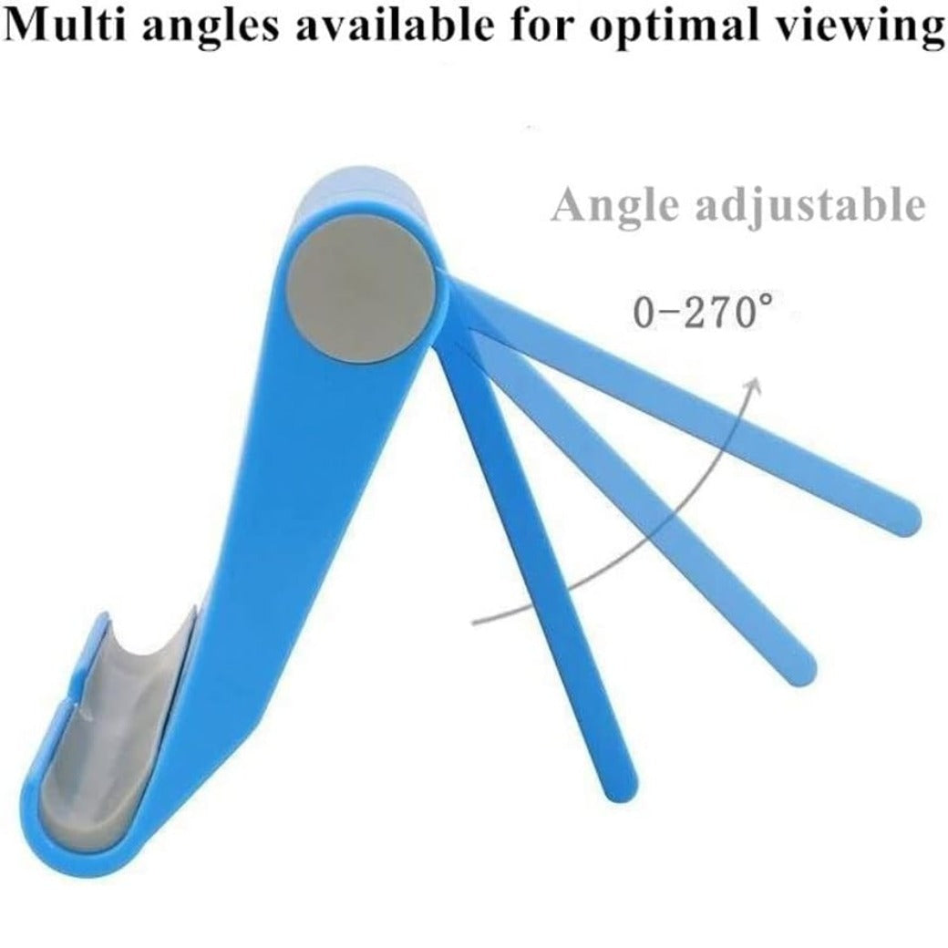 2 Pack Mobile Phone Stand Holder for Desk Adjustable Compatible with iPhone 13 12 Pro Max 11 SE XS XR 8 Plus 6 7 Samsung Galaxy Note20 S20 S10 S9 S8 Cell phone Holder Foldable (White)