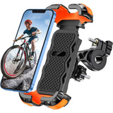 Bike Phone Holder, [Secure Lock] 8S Quick Install Anti-fall Motorbike Phone Holder, 360° Rotating Bike Phone Mount for 4.7”-6.8” Mobile Phones, Cycling Bikes Stand Fits Mountain/Scooter/Dirt