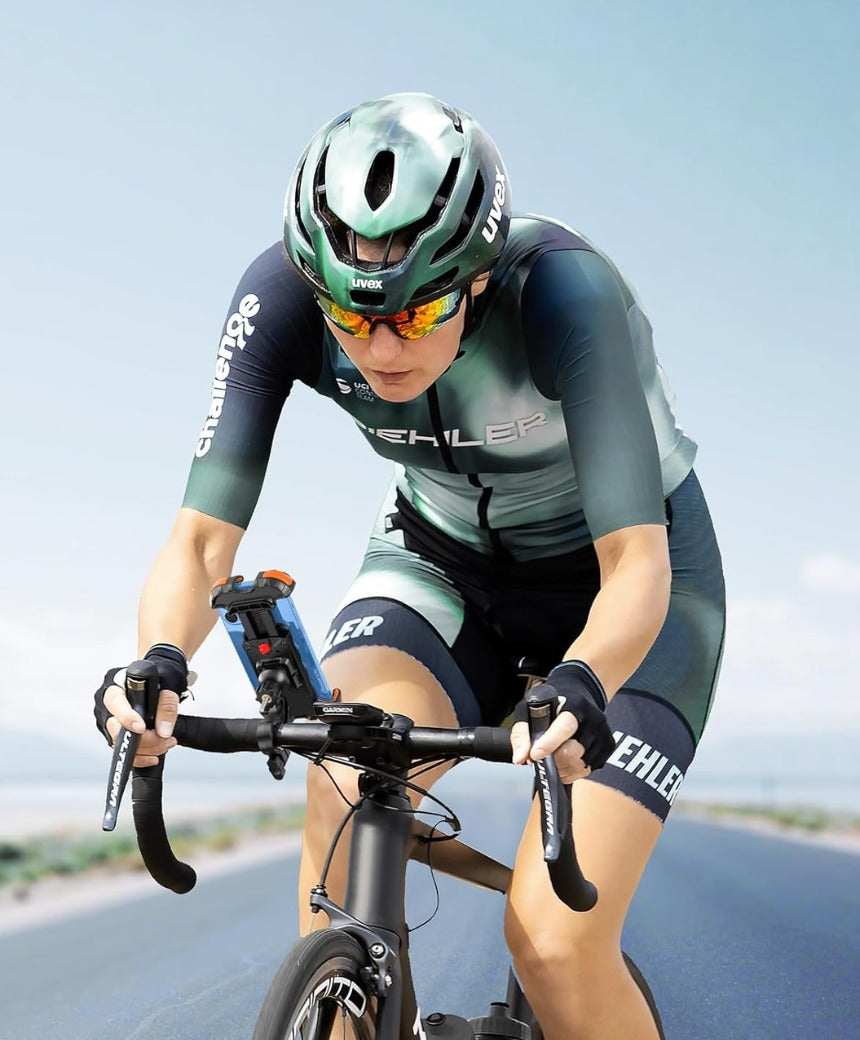 Bike Phone Holder, [Secure Lock] 8S Quick Install Anti-fall Motorbike Phone Holder, 360° Rotating Bike Phone Mount for 4.7”-6.8” Mobile Phones, Cycling Bikes Stand Fits Mountain/Scooter/Dirt