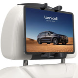 Car Tablet Holder for Kids - [Silicone Wide Clip] Universal 360°Rotating Headrest Car Mount, Foldable Backseat Holder for iPad Pro 13/11/10.5/9.7, Air Mini 6 5 4 3, Phone, Tab, 6.1-13” Device