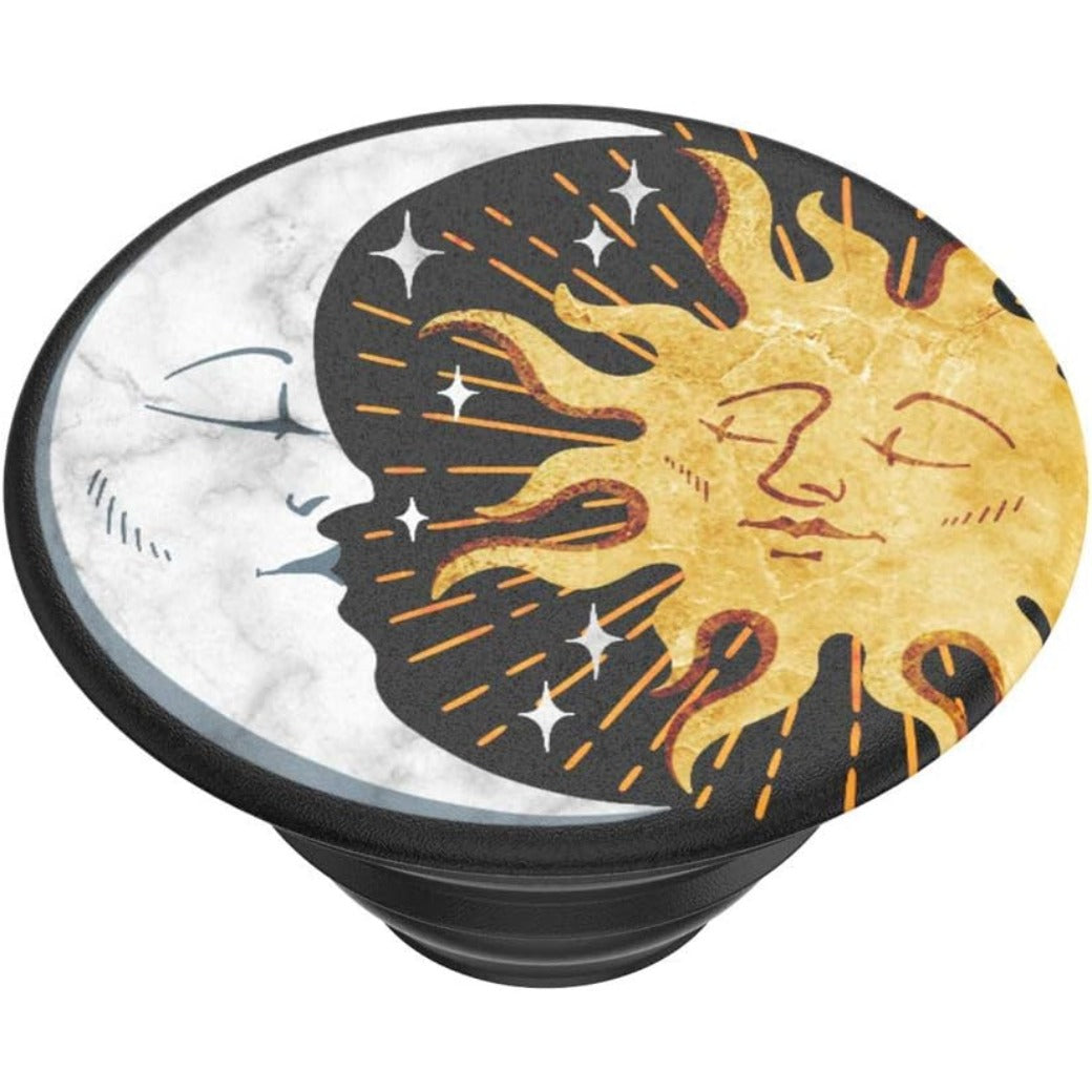 PopGrip - Expanding Stand and Grip with a Swappable Top for Smartphones and Tablets - Sun and Moon