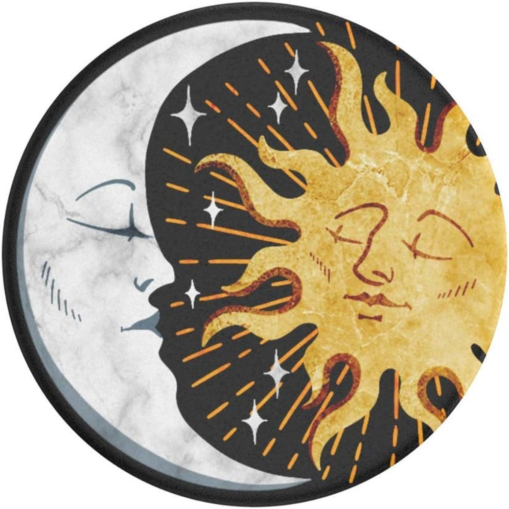 PopGrip - Expanding Stand and Grip with a Swappable Top for Smartphones and Tablets - Sun and Moon