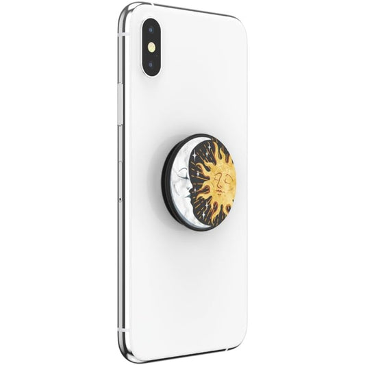 PopGrip - Expanding Stand and Grip with a Swappable Top for Smartphones and Tablets - Sun and Moon