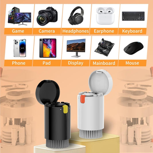 Cleaning Kit, 20 in 1 Keyboard Laptop Pen Cleaner Kit, Computer Tech Cleaning, Electronic Screen Cleaner Multi-Tool for Cleaning Mobile Phones, MacBook, Earbuds,Camera Lens, Computer Monitor-(Black)