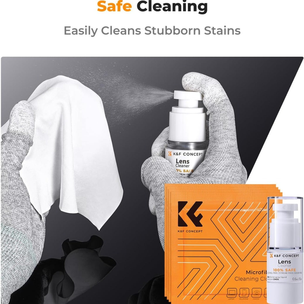 10-in-1 Camera Cleaning Kit with Lens Pen, Rocket Air Blower-Extension & Short Nozzle, Microfiber Cleaning Cloth, Cleaning Liquid for DSLR Camera Lens Cell Phones Cleaning Tool Accessories