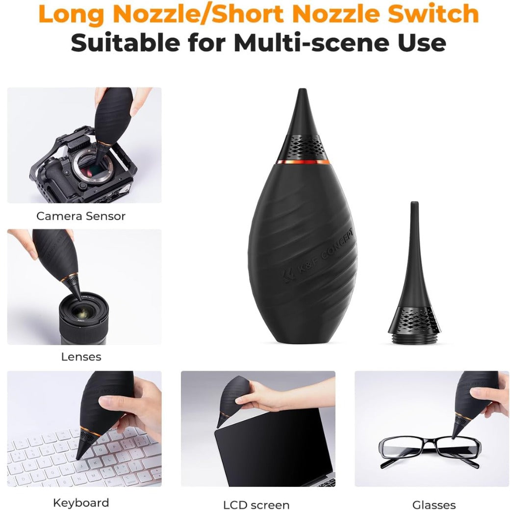 10-in-1 Camera Cleaning Kit with Lens Pen, Rocket Air Blower-Extension & Short Nozzle, Microfiber Cleaning Cloth, Cleaning Liquid for DSLR Camera Lens Cell Phones Cleaning Tool Accessories