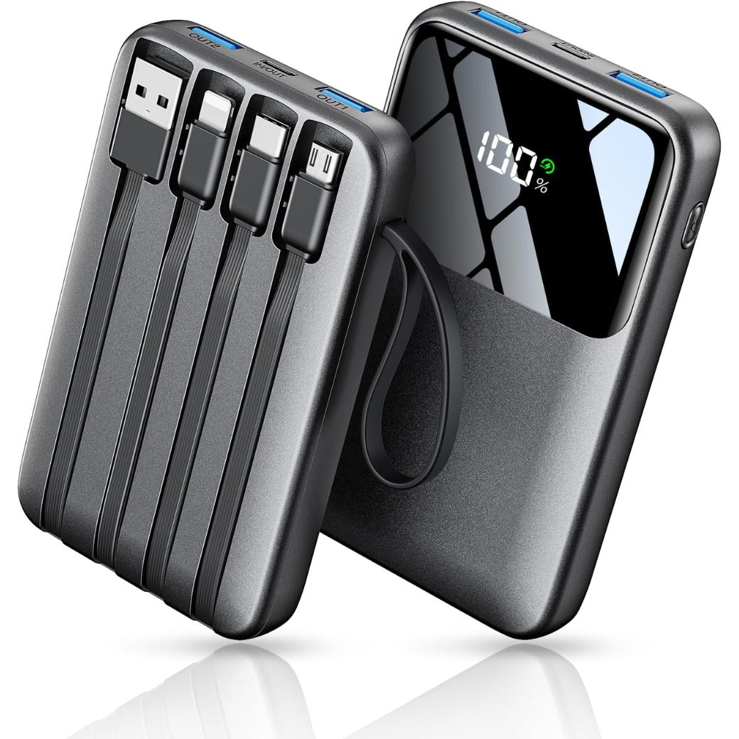 Power Bank Fast Charging 10000mAh,22.5W Portable Charger(USB-C Input & Output), PD 3.0 QC 3.0 External Mobile Phone Batteries,6 Output & 2 Input, Compatible with iPhone 17 16 15 14 13 12