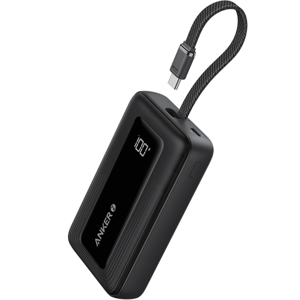 Power Bank, 10,000mAh 30W High-Speed Portable Charger with Built-In USB-C Cable, Fast Charging Battery Pack for iPhone 17/17 Air/17 Pro/17 Pro Max/16/15 Series, Galaxy, iPad, and More