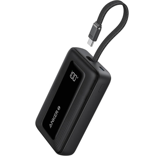 Power Bank, 10,000mAh 30W High-Speed Portable Charger with Built-In USB-C Cable, Fast Charging Battery Pack for iPhone 17/17 Air/17 Pro/17 Pro Max/16/15 Series, Galaxy, iPad, and More