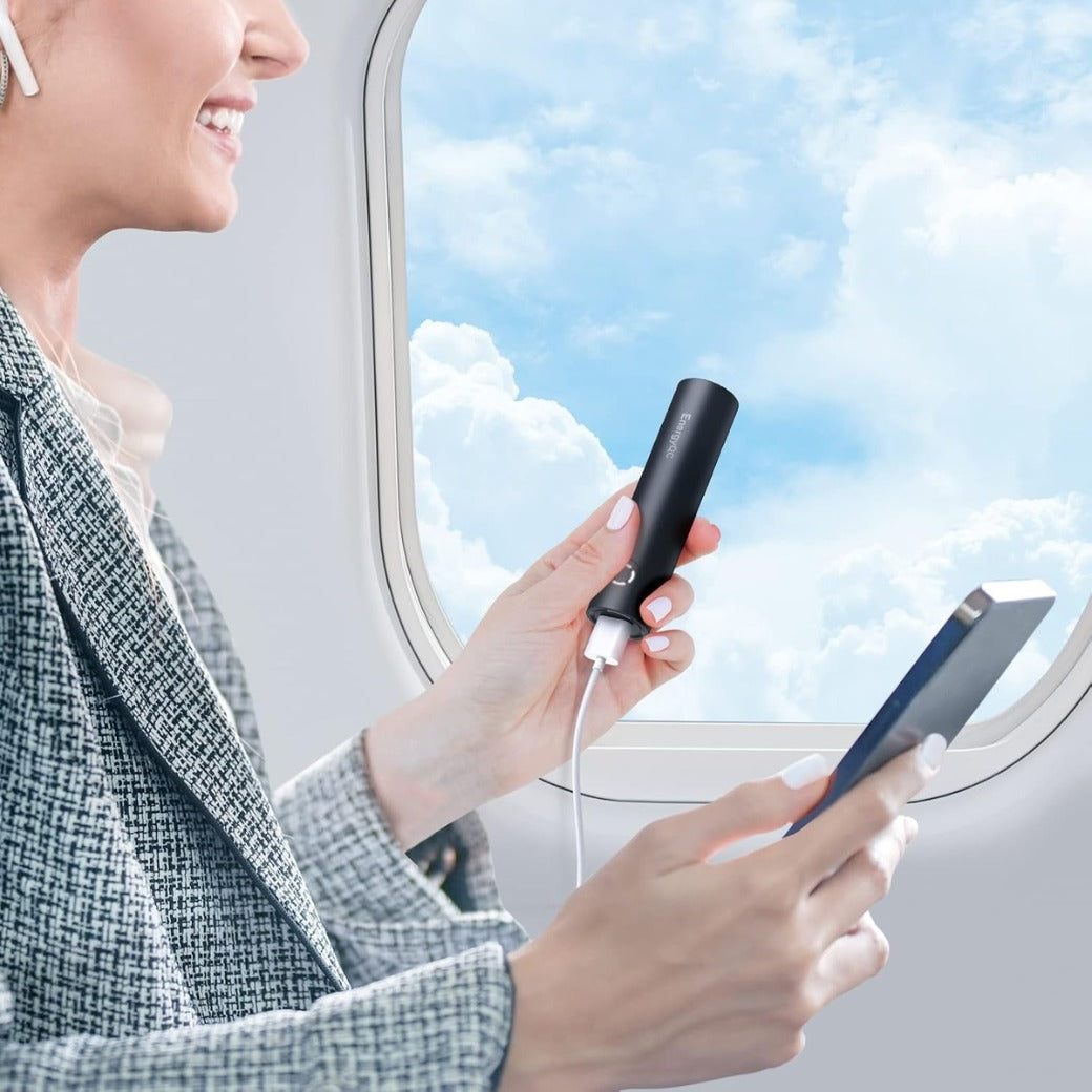 EnergyQC Mini Portable Charger 5000mAh for Mobile Phone Small Power Bank Ultra-Compact External Battery Pack with 2.4A Output Compatible with Xiaomi Huawei Samsung and More